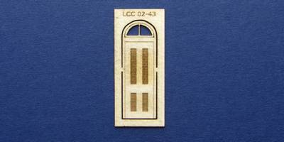 LCC 02-43 OO gauge single door with round transom